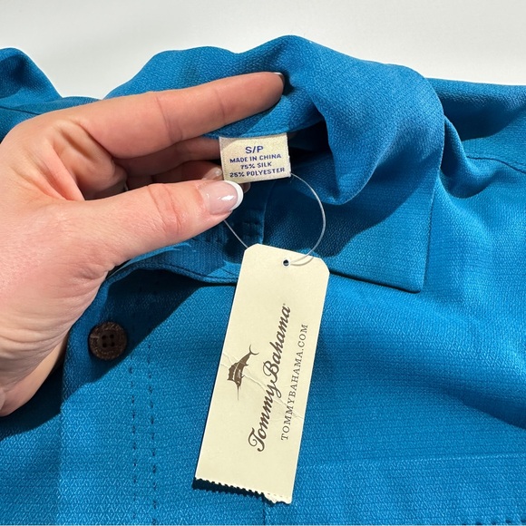 Tommy Bahama men’s silk blend shirt islandzone button front resort style S - Picture 5 of 12